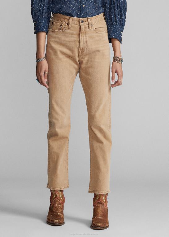 tan Kvinder Ralph Lauren vintage støvle tan jean Z426B3626