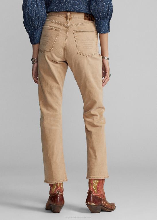 tan Kvinder Ralph Lauren vintage støvle tan jean Z426B3626