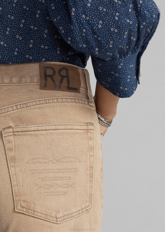 tan Kvinder Ralph Lauren vintage støvle tan jean Z426B3626
