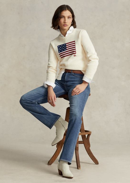 telesto vask Kvinder Ralph Lauren straight-jean i høj bygning Z426B2883