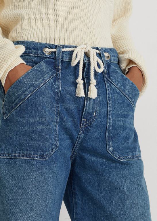 vask af græsmarker Kvinder Ralph Lauren jeans med brede ben Z426B9548