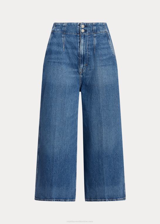vesia vask Kvinder Ralph Lauren culotte-jean med justerbar stigning Z426B2989