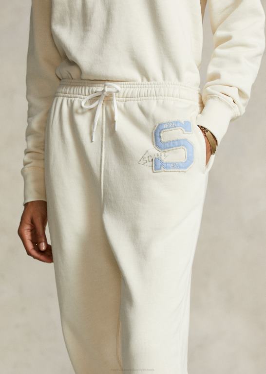 guide creme Kvinder Ralph Lauren spelman-kollektionen fleece joggingbukser Z426B3320
