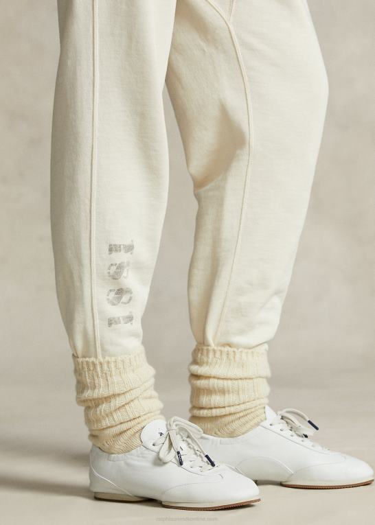 guide creme Kvinder Ralph Lauren spelman-kollektionen fleece joggingbukser Z426B3320