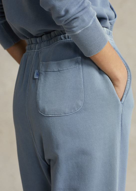 indigo Kvinder Ralph Lauren jogger i økologisk bomulds fleece Z426B9194