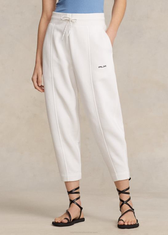 papir hvidt Kvinder Ralph Lauren bomuldsblanding-fleece gulerods joggingbukser Z426B3128