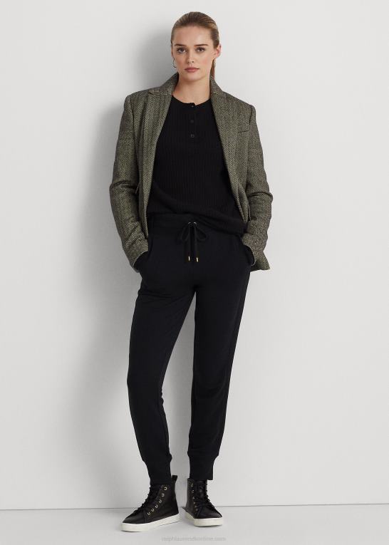 sort Kvinder Ralph Lauren strik joggerbukser Z426B4180