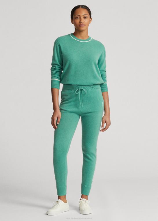 tømmerflåde grøn Kvinder Ralph Lauren kashmir joggerbukser Z426B3743