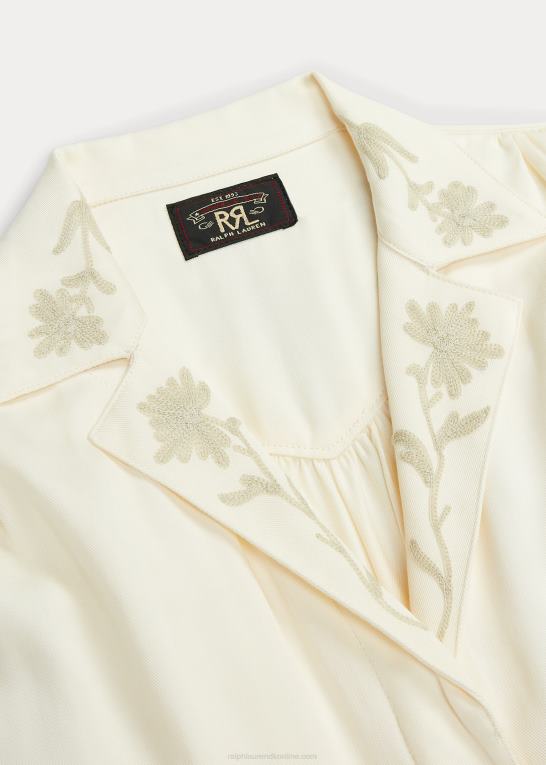 Kvinder Ralph Lauren broderet jumpsuit i twill med brede ben Z426B3623
