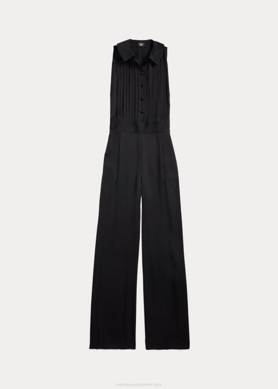 Kvinder Ralph Lauren crepe ærmeløs smoking jumpsuit Z426B3618