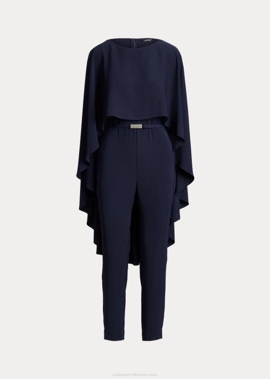 fyrtårns flåde Kvinder Ralph Lauren cape georgette jumpsuit Z426B9589