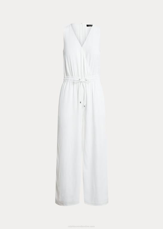 hvid Kvinder Ralph Lauren ærmeløs jumpsuit i twill Z426B3908