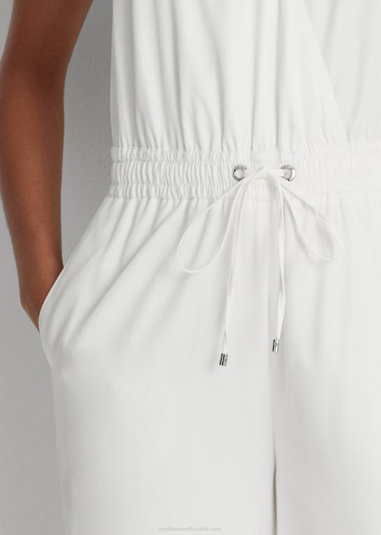 hvid Kvinder Ralph Lauren ærmeløs jumpsuit i twill Z426B3908