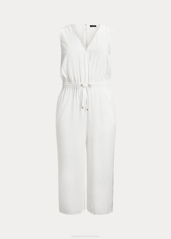 hvid Kvinder Ralph Lauren ærmeløs jumpsuit i twill Z426B4575
