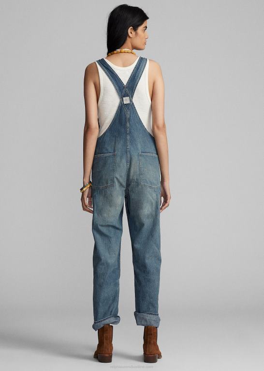 repareret danville vask Kvinder Ralph Lauren repareret denim overall Z426B3643