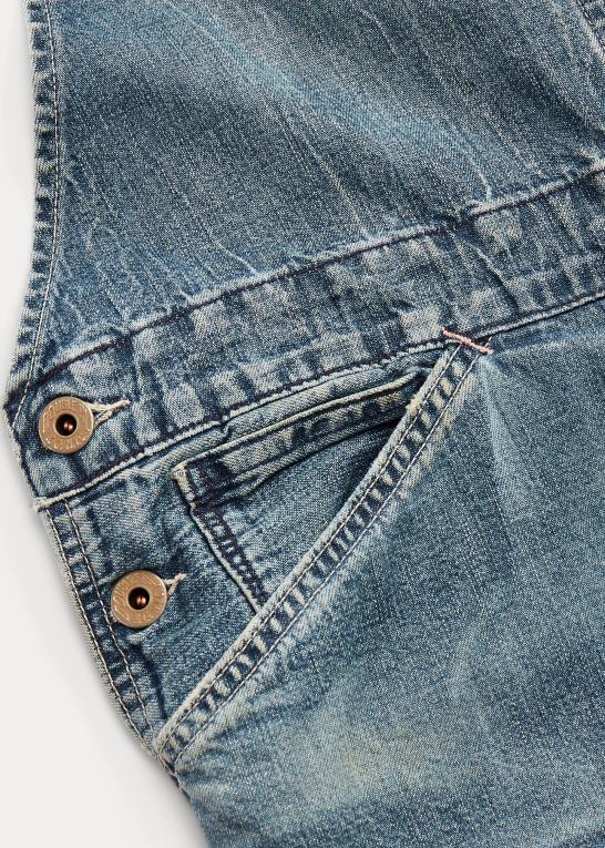repareret danville vask Kvinder Ralph Lauren repareret denim overall Z426B3643
