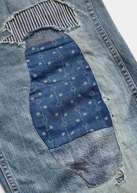 repareret danville vask Kvinder Ralph Lauren repareret denim overall Z426B3643