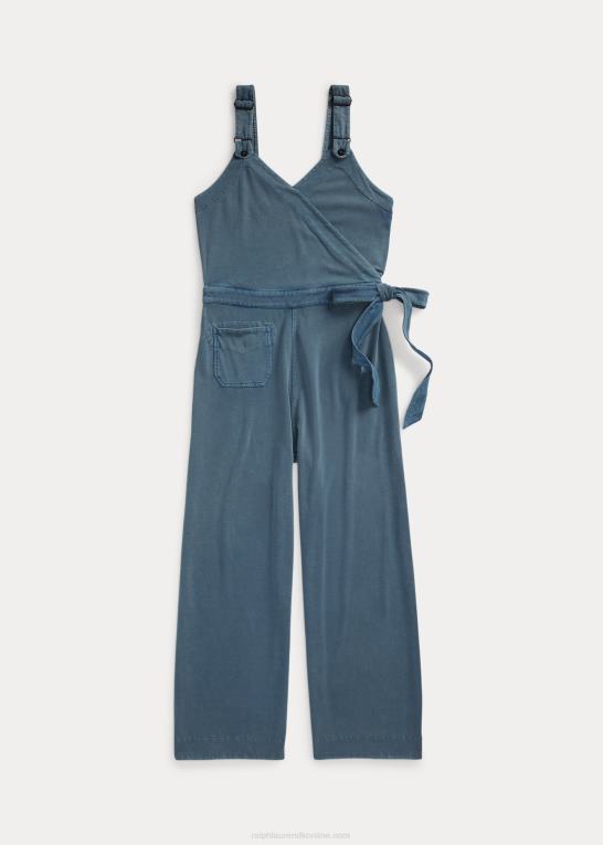 skifer blå Kvinder Ralph Lauren beklædningsfarvet jumpsuit i jersey Z426B3663