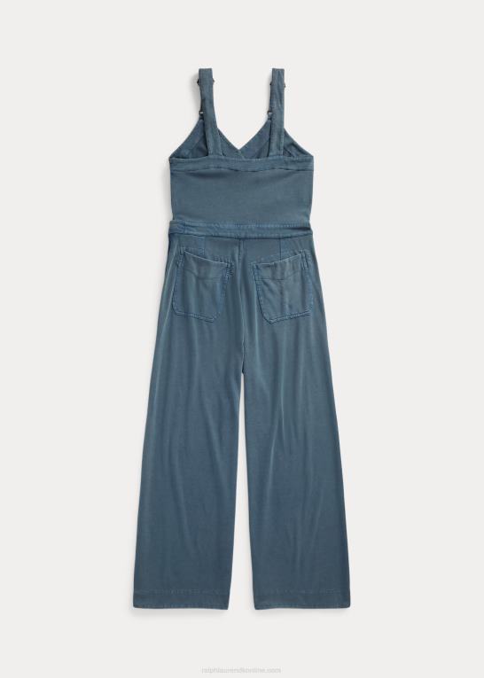 skifer blå Kvinder Ralph Lauren beklædningsfarvet jumpsuit i jersey Z426B3663