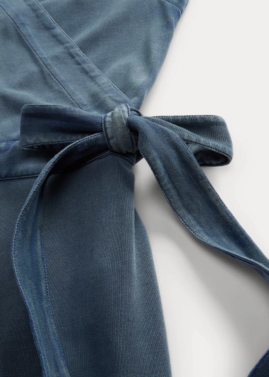 skifer blå Kvinder Ralph Lauren beklædningsfarvet jumpsuit i jersey Z426B3663
