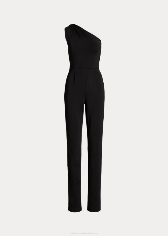 sort Kvinder Ralph Lauren en-skulder silke sweater jumpsuit Z426B3600