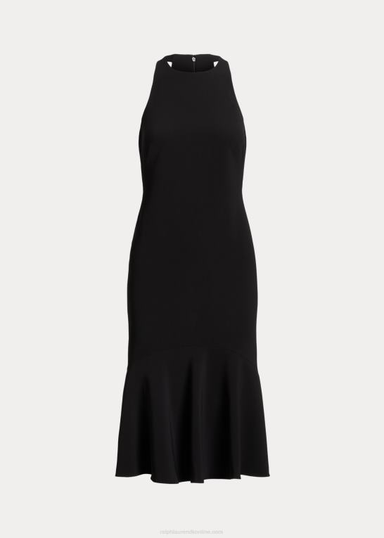 Kvinder Ralph Lauren dobbelt-faced crepe ærmeløs kjole Z426B9532