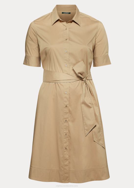 Kvinder Ralph Lauren skjortekjole i bomuldsblanding Z426B9486