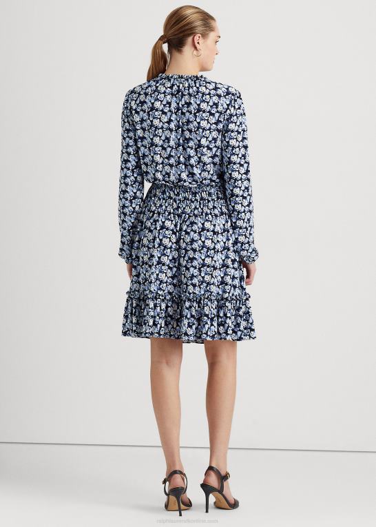 blå multi Kvinder Ralph Lauren blomstret stretch jersey kjole Z426B4445