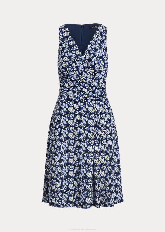 blå multi Kvinder Ralph Lauren ærmeløs kjole i jersey med blomster Z426B4083