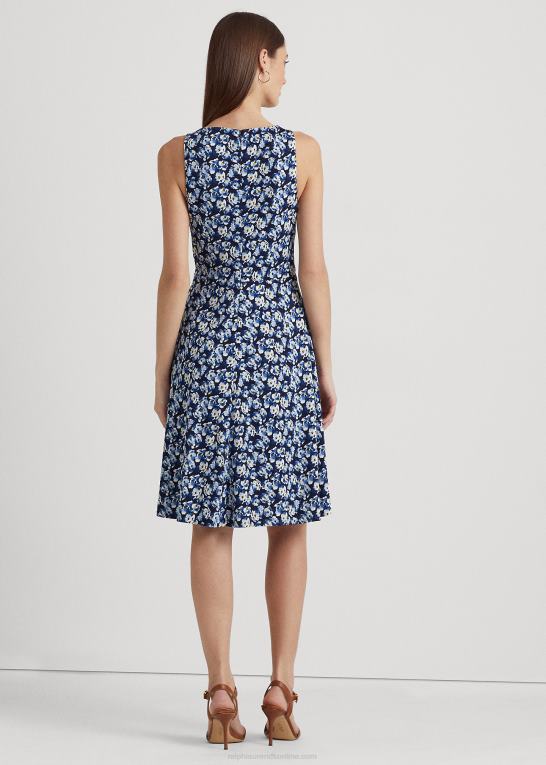 blå multi Kvinder Ralph Lauren ærmeløs kjole i jersey med blomster Z426B4394
