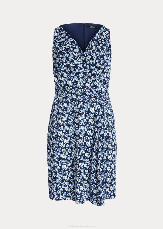 blå multi Kvinder Ralph Lauren ærmeløs kjole i jersey med blomster Z426B4688