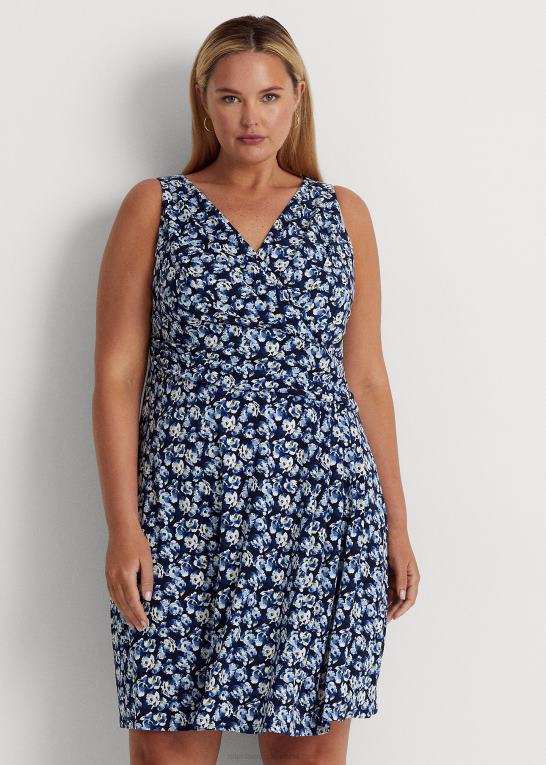 blå multi Kvinder Ralph Lauren ærmeløs kjole i jersey med blomster Z426B4688