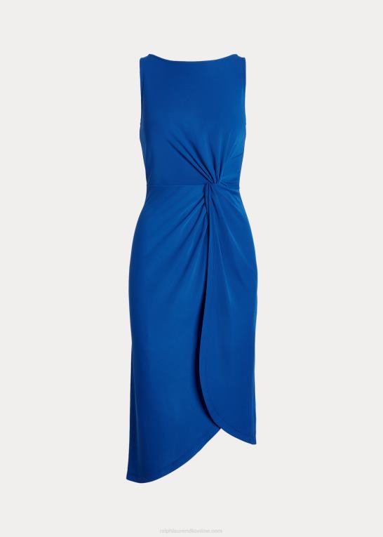 blå saturn Kvinder Ralph Lauren jerseykjole med twist-front stretch Z426B3917
