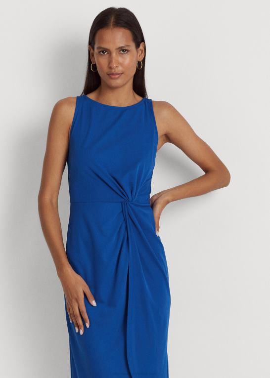 blå saturn Kvinder Ralph Lauren jerseykjole med twist-front stretch Z426B3917