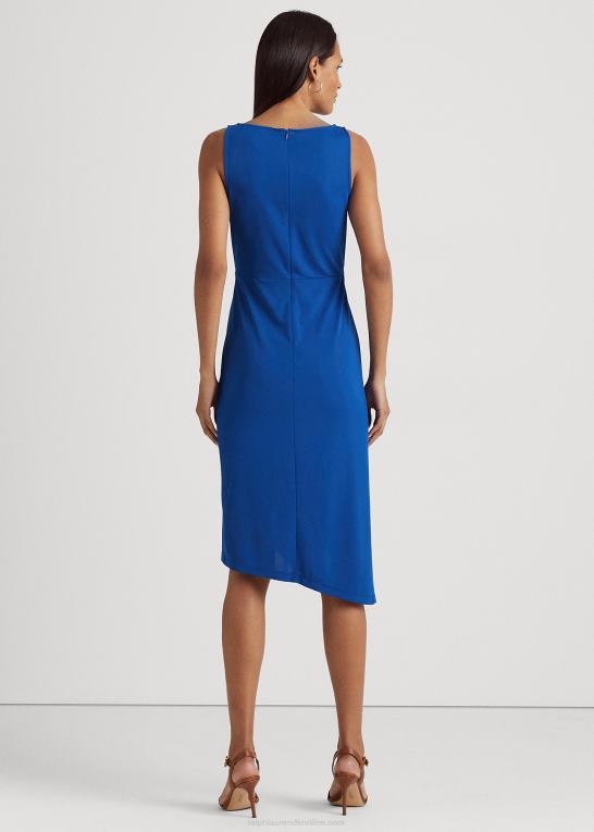 blå saturn Kvinder Ralph Lauren jerseykjole med twist-front stretch Z426B3917