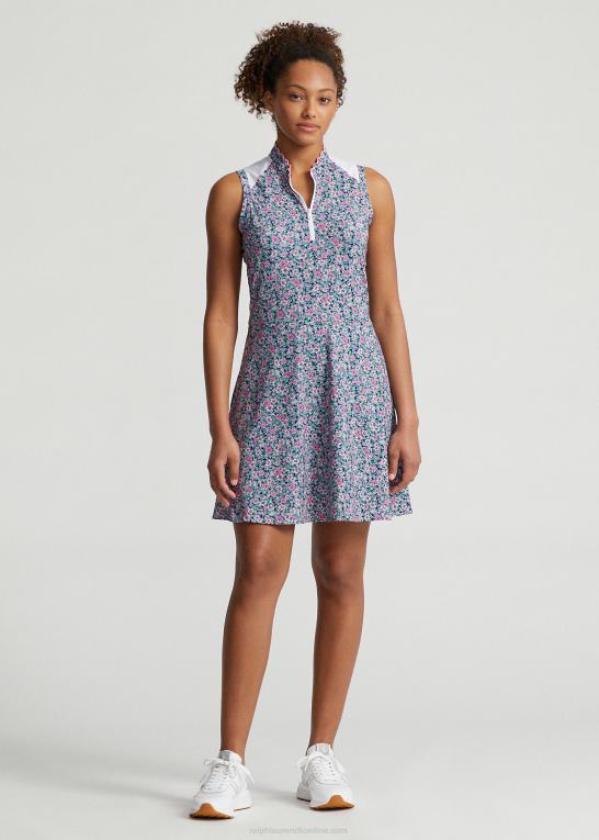 botanisk forberedelse Kvinder Ralph Lauren blomstret hybrid kjole i mesh og jersey Z426B9399