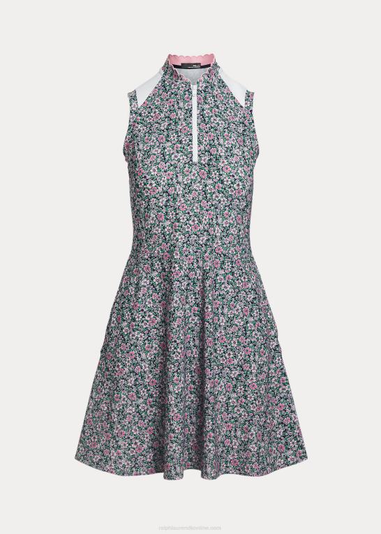 botanisk forberedelse Kvinder Ralph Lauren blomstret hybrid kjole i mesh og jersey Z426B9399