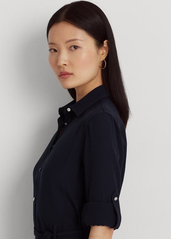 flåde Kvinder Ralph Lauren fit-and-flare skjortekjole Z426B3795