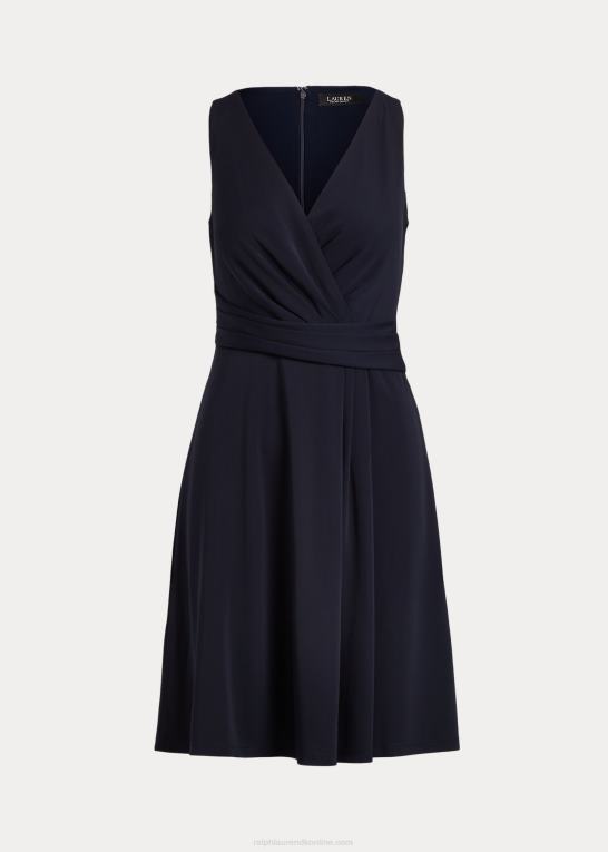fyrtårns flåde Kvinder Ralph Lauren surplice jersey ærmeløs kjole Z426B4344