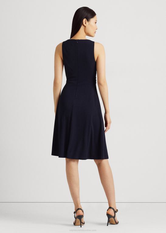 fyrtårns flåde Kvinder Ralph Lauren surplice jersey ærmeløs kjole Z426B4344