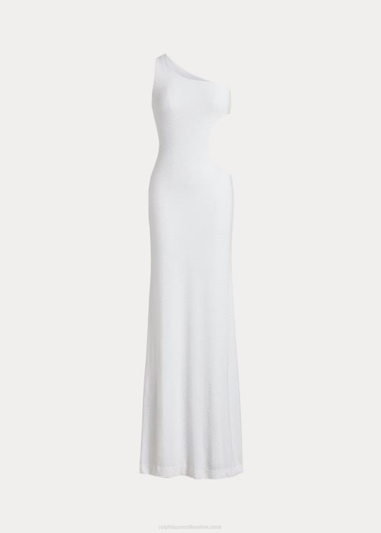 hvid Kvinder Ralph Lauren carsin udsmykket scuba aftenkjole Z426B3518