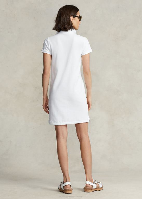 hvid Kvinder Ralph Lauren polokjole i bomuldsnet Z426B9255