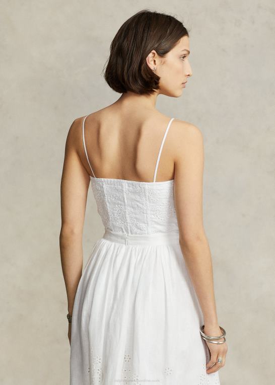 hvid Kvinder Ralph Lauren øske linned bustier Z426B2992
