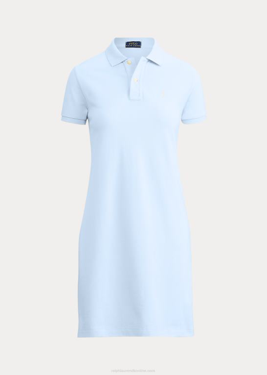 kontor blå Kvinder Ralph Lauren polokjole i bomuldsnet Z426B9245