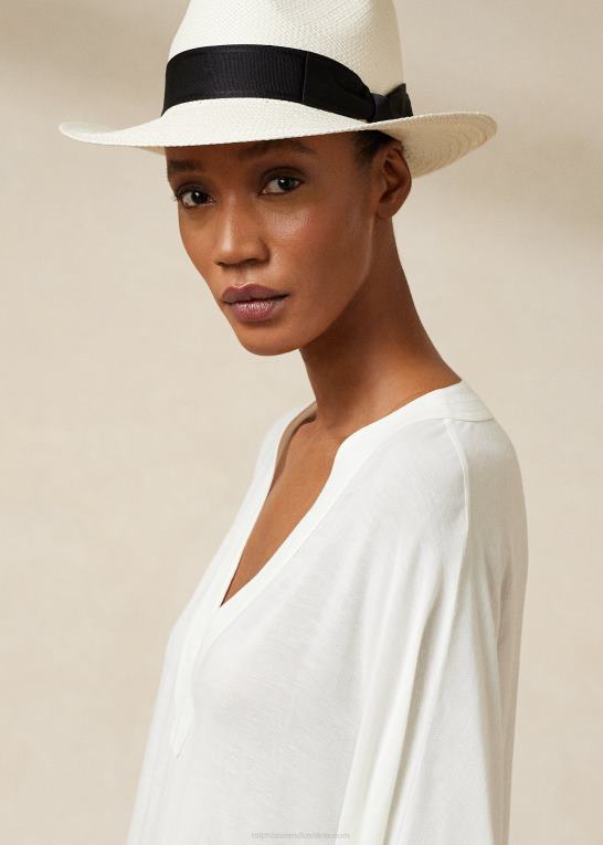 lux creme Kvinder Ralph Lauren gaelle linned voile dagskjole Z426B9310