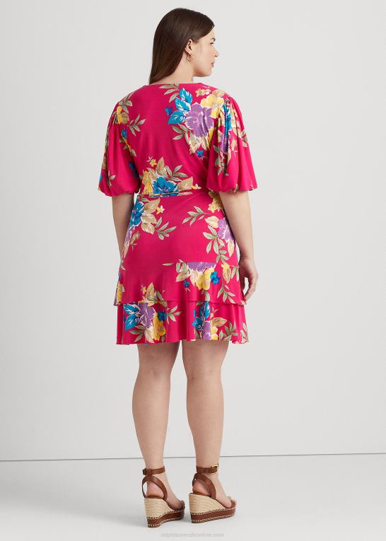 lyserød multi Kvinder Ralph Lauren blomstret stretch jersey kjole Z426B4558