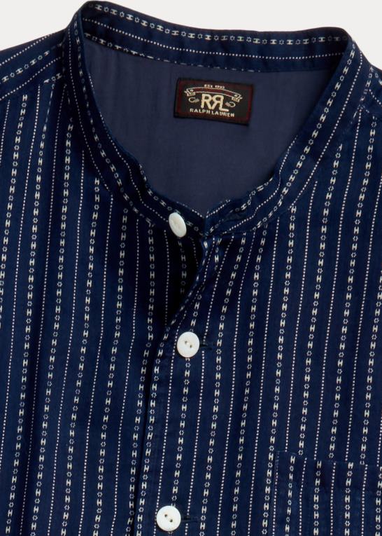 medium indigo Kvinder Ralph Lauren skjortekjole i bomuldsvoile Z426B3654