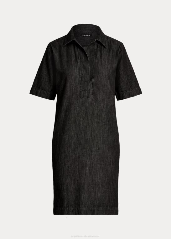 natvask Kvinder Ralph Lauren denim shift kjole Z426B4219