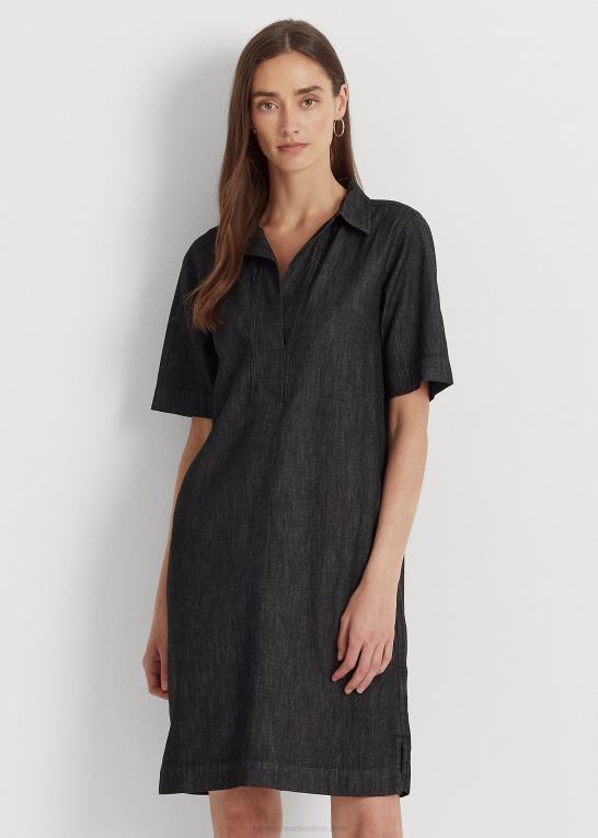 natvask Kvinder Ralph Lauren denim shift kjole Z426B4219