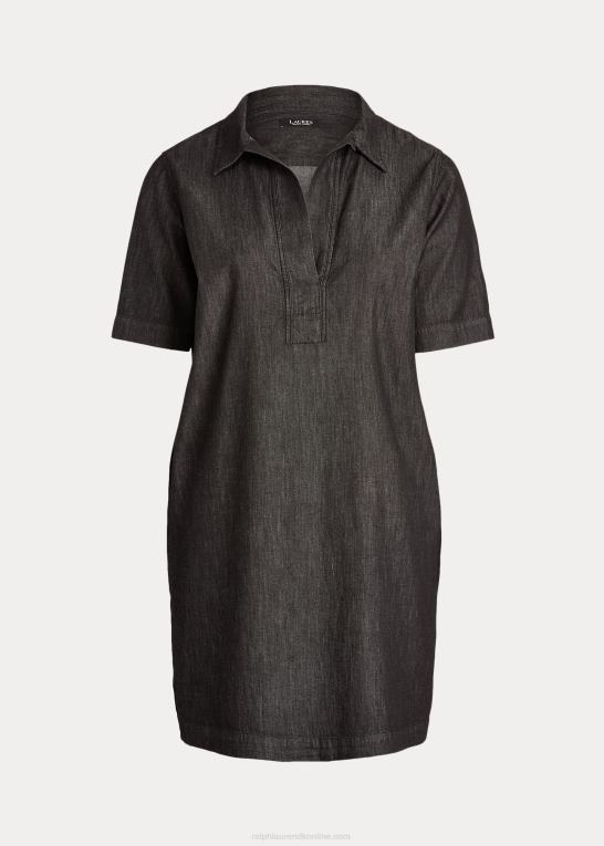 natvask Kvinder Ralph Lauren denim shift kjole Z426B4911